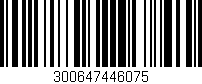 Código de barras (EAN, GTIN, SKU, ISBN): '300647446075'