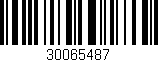Código de barras (EAN, GTIN, SKU, ISBN): '30065487'