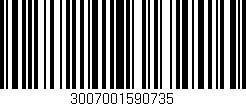 Código de barras (EAN, GTIN, SKU, ISBN): '3007001590735'