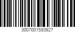 Código de barras (EAN, GTIN, SKU, ISBN): '3007001593927'