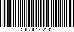 Código de barras (EAN, GTIN, SKU, ISBN): '3007001702282'