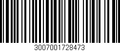 Código de barras (EAN, GTIN, SKU, ISBN): '3007001728473'