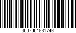 Código de barras (EAN, GTIN, SKU, ISBN): '3007001831746'