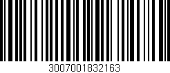 Código de barras (EAN, GTIN, SKU, ISBN): '3007001832163'