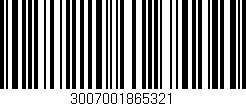 Código de barras (EAN, GTIN, SKU, ISBN): '3007001865321'