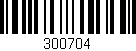 Código de barras (EAN, GTIN, SKU, ISBN): '300704'