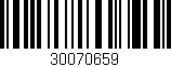 Código de barras (EAN, GTIN, SKU, ISBN): '30070659'