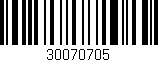 Código de barras (EAN, GTIN, SKU, ISBN): '30070705'