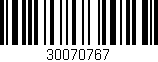Código de barras (EAN, GTIN, SKU, ISBN): '30070767'
