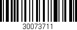 Código de barras (EAN, GTIN, SKU, ISBN): '30073711'
