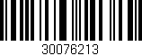 Código de barras (EAN, GTIN, SKU, ISBN): '30076213'