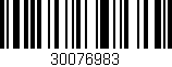 Código de barras (EAN, GTIN, SKU, ISBN): '30076983'
