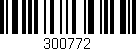 Código de barras (EAN, GTIN, SKU, ISBN): '300772'