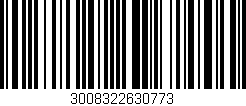 Código de barras (EAN, GTIN, SKU, ISBN): '3008322630773'