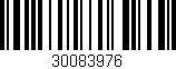 Código de barras (EAN, GTIN, SKU, ISBN): '30083976'