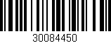 Código de barras (EAN, GTIN, SKU, ISBN): '30084450'