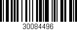 Código de barras (EAN, GTIN, SKU, ISBN): '30084496'