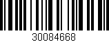 Código de barras (EAN, GTIN, SKU, ISBN): '30084668'