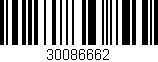 Código de barras (EAN, GTIN, SKU, ISBN): '30086662'