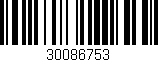 Código de barras (EAN, GTIN, SKU, ISBN): '30086753'