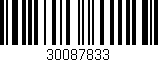Código de barras (EAN, GTIN, SKU, ISBN): '30087833'