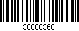 Código de barras (EAN, GTIN, SKU, ISBN): '30088368'