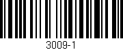 Código de barras (EAN, GTIN, SKU, ISBN): '3009-1'