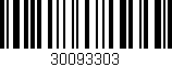 Código de barras (EAN, GTIN, SKU, ISBN): '30093303'