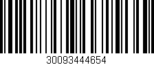 Código de barras (EAN, GTIN, SKU, ISBN): '30093444654'