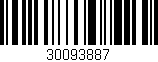 Código de barras (EAN, GTIN, SKU, ISBN): '30093887'