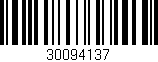 Código de barras (EAN, GTIN, SKU, ISBN): '30094137'