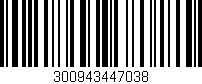 Código de barras (EAN, GTIN, SKU, ISBN): '300943447038'