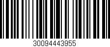 Código de barras (EAN, GTIN, SKU, ISBN): '30094443955'
