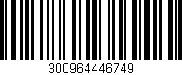 Código de barras (EAN, GTIN, SKU, ISBN): '300964446749'