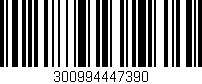 Código de barras (EAN, GTIN, SKU, ISBN): '300994447390'