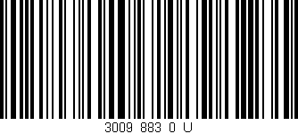 Código de barras (EAN, GTIN, SKU, ISBN): '3009_883_0_U'