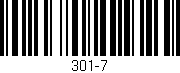 Código de barras (EAN, GTIN, SKU, ISBN): '301-7'