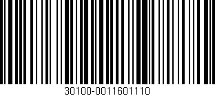 Código de barras (EAN, GTIN, SKU, ISBN): '30100-0011601110'