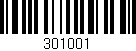 Código de barras (EAN, GTIN, SKU, ISBN): '301001'