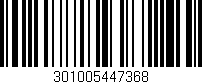 Código de barras (EAN, GTIN, SKU, ISBN): '301005447368'