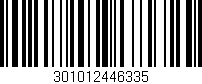 Código de barras (EAN, GTIN, SKU, ISBN): '301012446335'