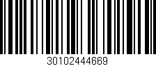 Código de barras (EAN, GTIN, SKU, ISBN): '30102444669'