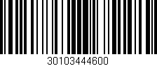 Código de barras (EAN, GTIN, SKU, ISBN): '30103444600'