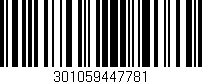 Código de barras (EAN, GTIN, SKU, ISBN): '301059447781'