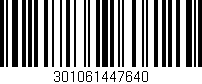 Código de barras (EAN, GTIN, SKU, ISBN): '301061447640'