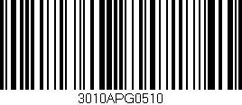 Código de barras (EAN, GTIN, SKU, ISBN): '3010APG0510'