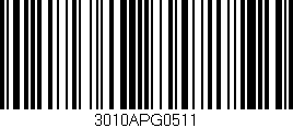 Código de barras (EAN, GTIN, SKU, ISBN): '3010APG0511'