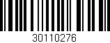 Código de barras (EAN, GTIN, SKU, ISBN): '30110276'