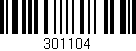 Código de barras (EAN, GTIN, SKU, ISBN): '301104'