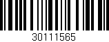 Código de barras (EAN, GTIN, SKU, ISBN): '30111565'